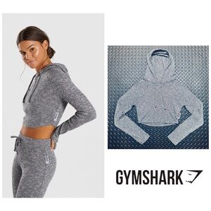 Gymshark Slounge women’s dark grey croppedd hoodie